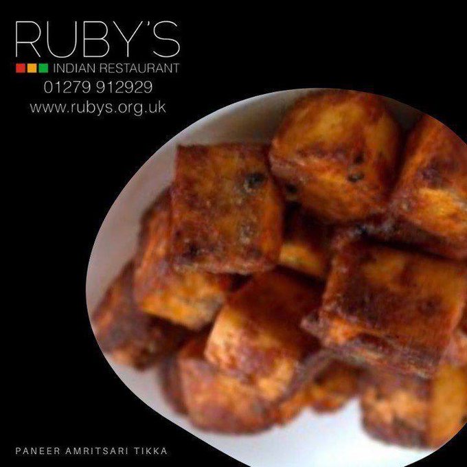 🧀PANEER AMRITSARI TIKKA🔥Homemade INDIAN CHEESE marinated in tandoori spices and cooked in our clay oven 🥘🍛🍷

Fine Dining | Takeaway | Delivery
rubys.org.uk

#authenticindiancuisine #familyrestaurant #rubysrestaurant #indiantakeaway #bushopsstortford #currynight