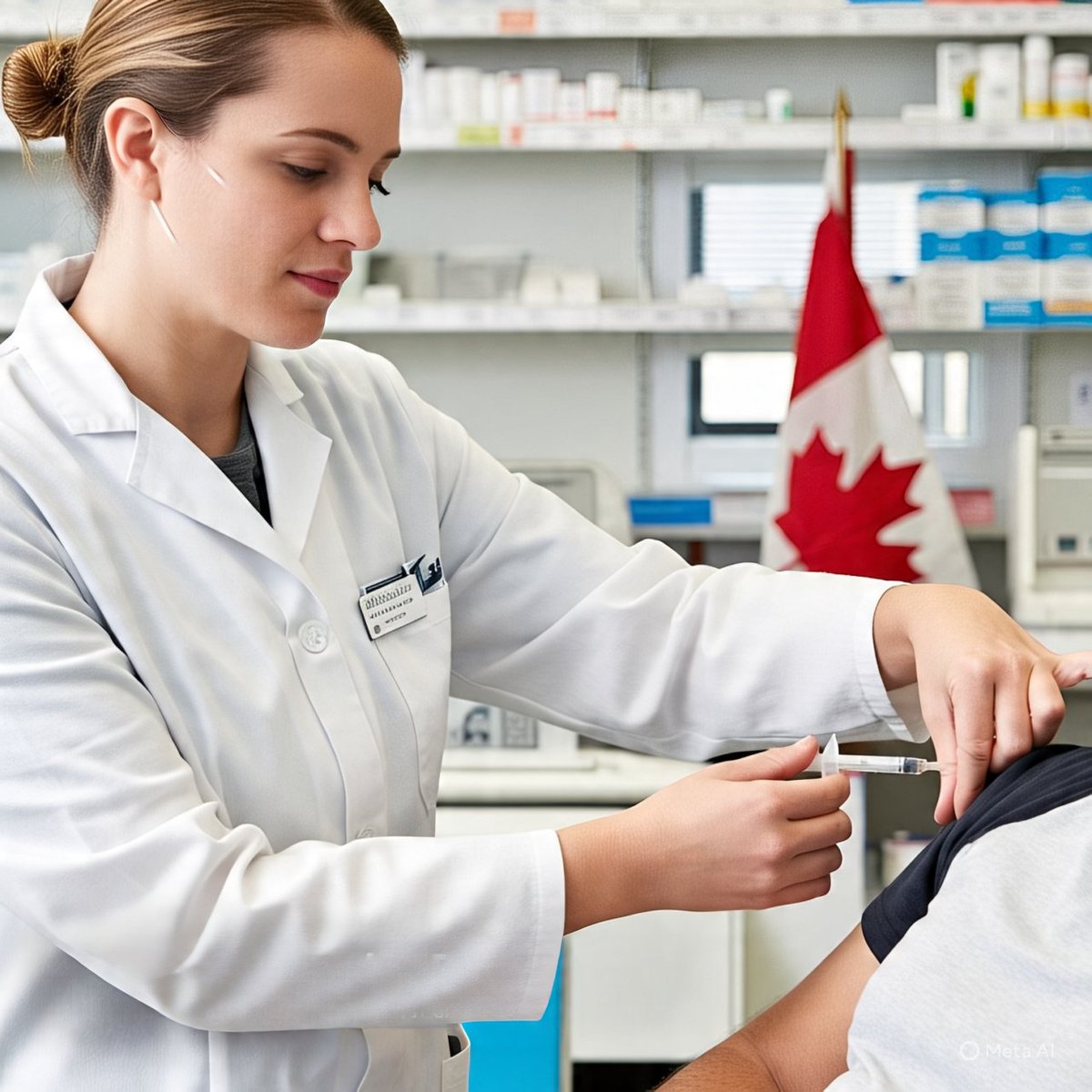 Pharmacists 🙂 can administer injections.💉 Canadian pharmacists have been administering immunization injections and other injections.

Pharmacist has to complete a certifications. 

#nadeemziarph #Pharmacist #Canada 

Image created by Meta AI.