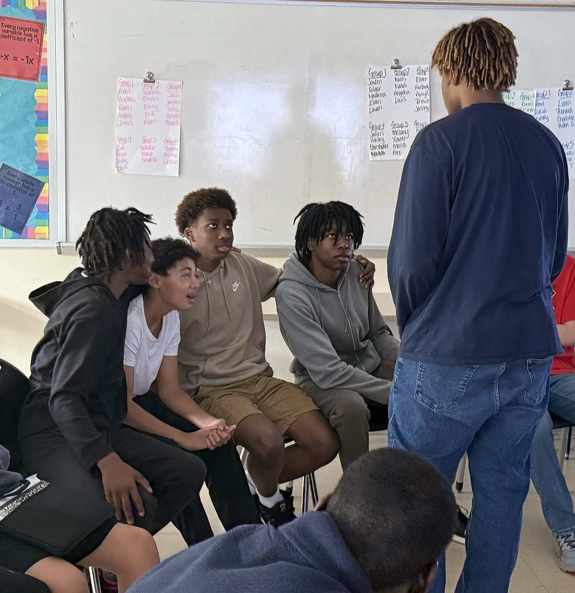 czam2974's tweet photo. Last Friday our PHS MBK boys paid a visit to our future freshman.  The brothers shared their insight on what to expect in HS and how to be better prepared for success!#KnowingIsHalfTheBattle
#KnowledgeIsPower 
@PeekskillMBK @PeekskillCSD #PHSPride https://t.co/zNhX4FFuv1
