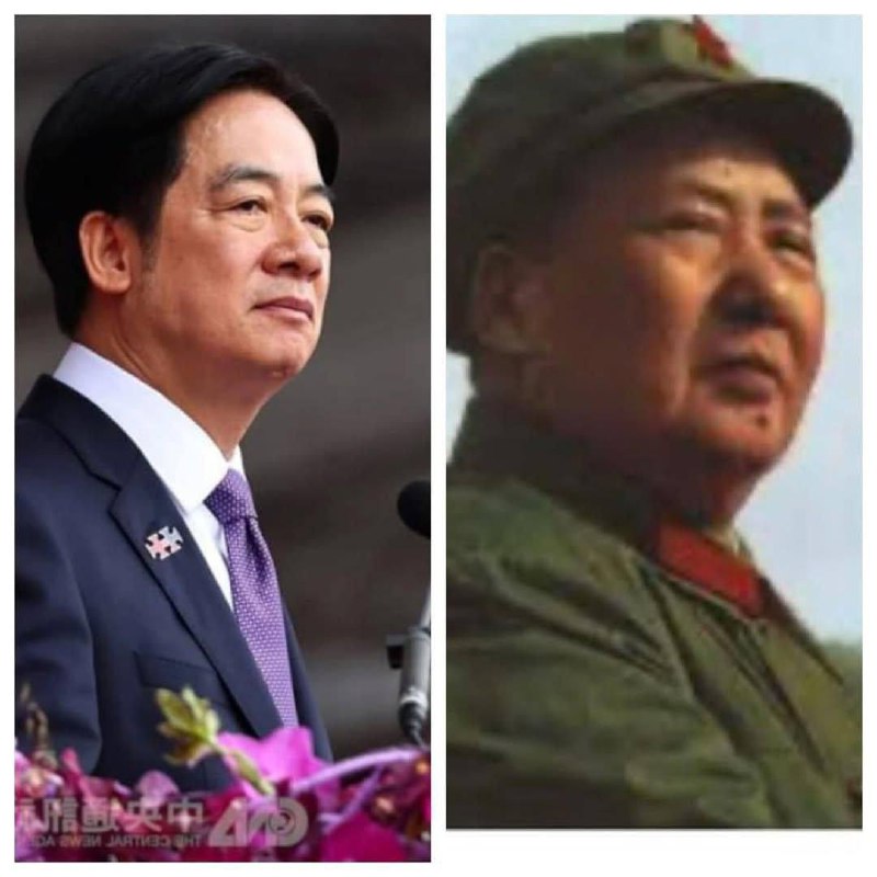 台湾网友创作的对比图：
没什么政治隐喻，只是单纯觉得画面很像