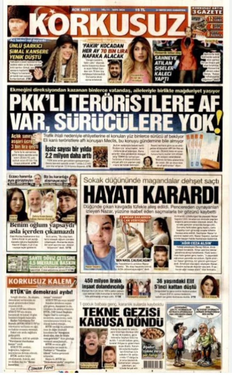 Ali Sinan Elmaslı (@alielmasl) on Twitter photo ⚠️MANŞETİZ ama yönetenler bizi duymuyor!!!!
⚠️Ehliyet süre cezalari ORANTISIZ ve ADALETSİZ dir.
⚠️ EhliyetAffıDeğil EhliyetHakkı diyen milyonlar bu mücadeleden vazgeçmeyecek!
⚠️Biz evimize helal lokma göturebilmek için adalet arıyoruz!
#EhliyetAffı
<a href="/AliYerlikaya/">Ali Yerlikaya</a>
<a href="/RTErdogan/">Recep Tayyip Erdoğan</a> ⚠️MANŞETİZ ama yönetenler bizi duymuyor!!!!
⚠️Ehliyet süre cezalari ORANTISIZ ve ADALETSİZ dir.
⚠️ EhliyetAffıDeğil EhliyetHakkı diyen milyonlar bu mücadeleden vazgeçmeyecek!
⚠️Biz evimize helal lokma göturebilmek için adalet arıyoruz!
#EhliyetAffı
<a href="/AliYerlikaya/">Ali Yerlikaya</a>
<a href="/RTErdogan/">Recep Tayyip Erdoğan</a>