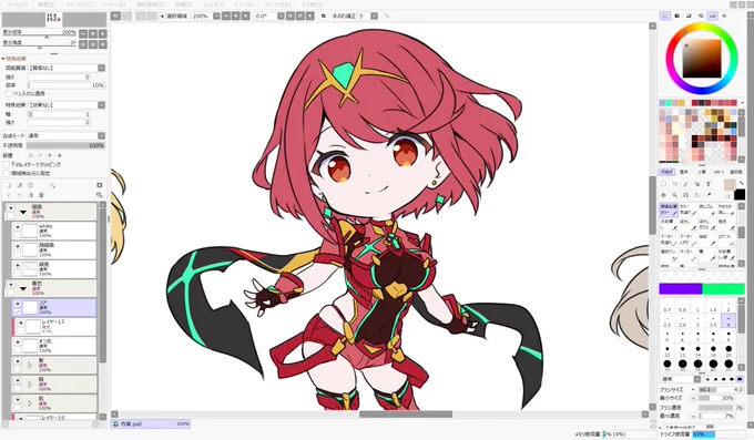 wipグッズ用。 全然終わらなくて禿げそう。
