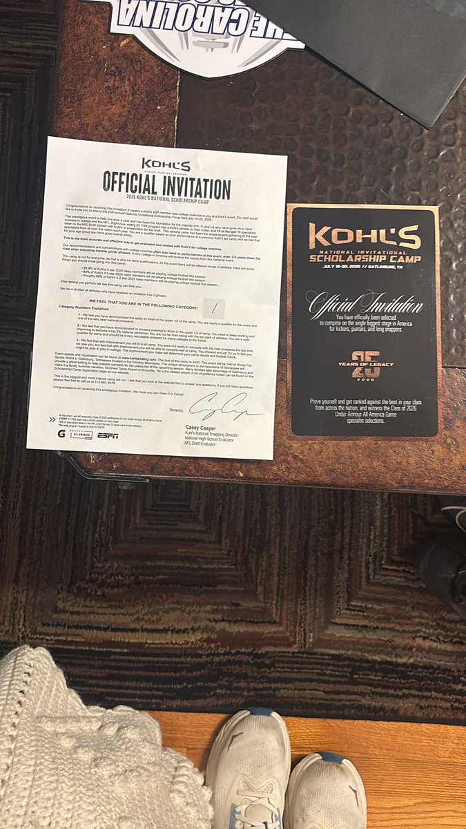 chipmccracken's tweet image. Blessed to have received an invite to the @KohlsSnapping National Scholarship Camp. Can’t wait to compete. @SSFBRecruits @CoachKLowman
