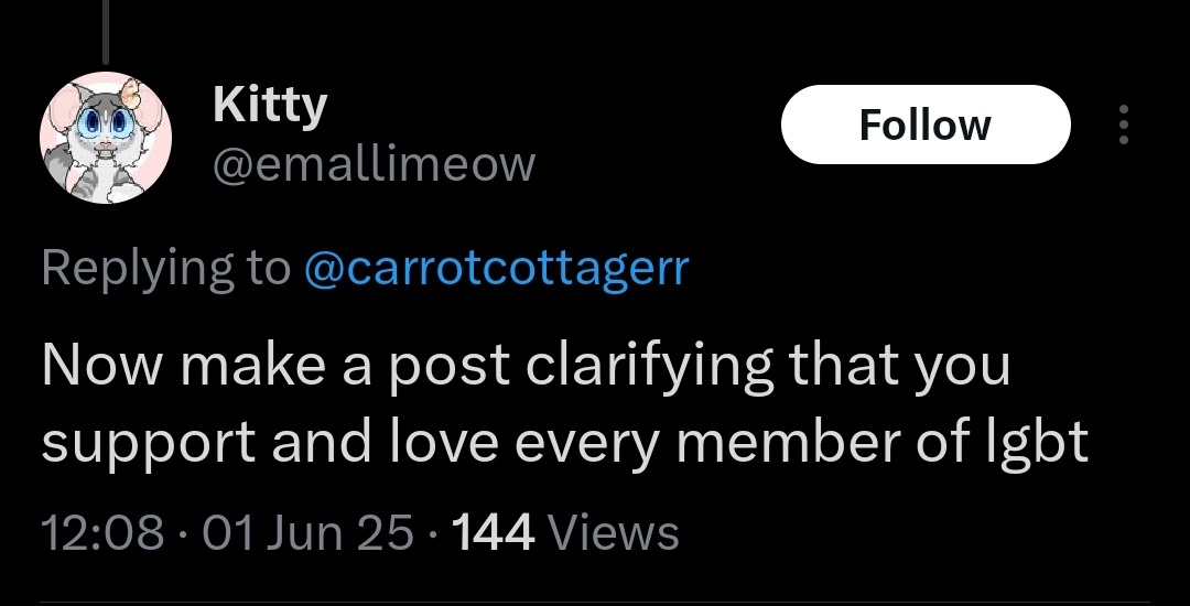 This is to a rabbit rescue btw 🥴
Unhinged