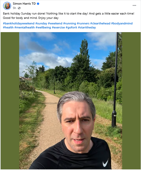 Polito_loco's tweet photo. Ashling Murphy no doubt had the same exact thoughts leaving her home for a run @SimonHarrisTD 

You got to enjoy your run, and now the rest of your day. 

Ashling wasn't as fortunate thanks to your decisions in office. https://t.co/f9Bb7csv8o