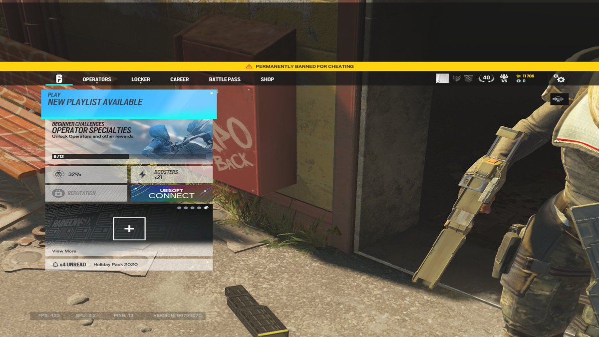 JigsawR6's tweet image. I CAN'T WITH THIS GAME MAN, CAN'T EVEN PLAY STANDARD WITHOUT GETTING BANNED