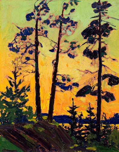 1915 Pine Trees at Sunset  #tt1915