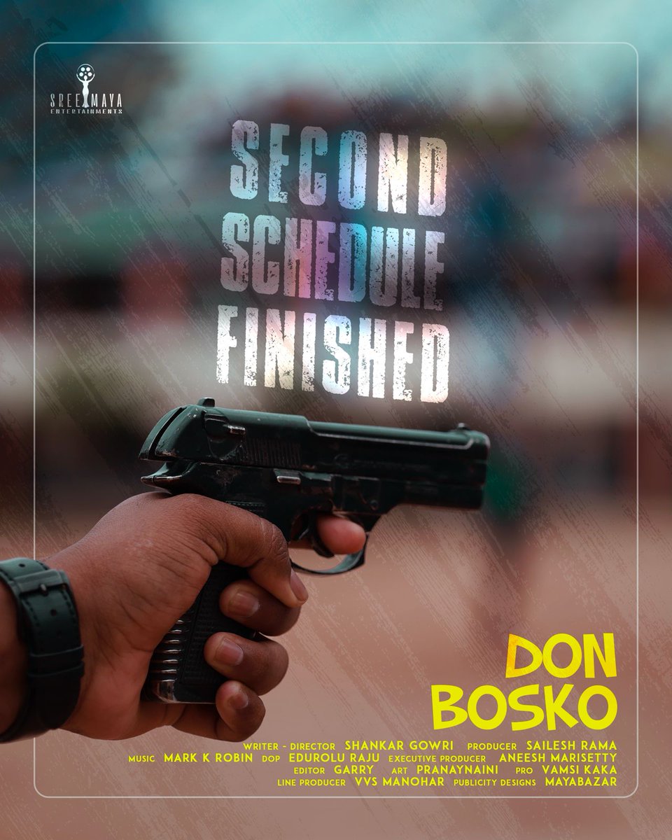 123telugu's tweet photo. #DonBosko Schedule 2 Wrapped!
#Rushya @SaileshRama @pshankar_gowri @mirnaaofficial #Mounika @Actor_Rajkumar9 @IamVishnuOi @eduroluraju #PranayNaini @iamMarkKRobin @garrybh88 @aneeshmarisetty #SaiManoharNaidu @vamsikaka @Ticket_Factory #SreeMayaEntertainments https://t.co/B1szqw36Rh