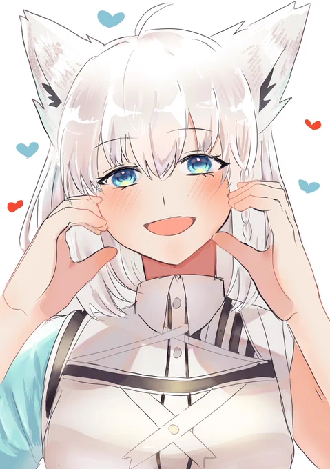 #絵フブキ 顔ハートすこ
