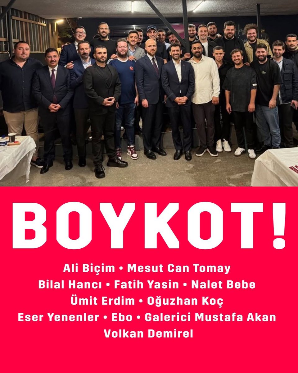Takipten çık,engelle,boykot et.