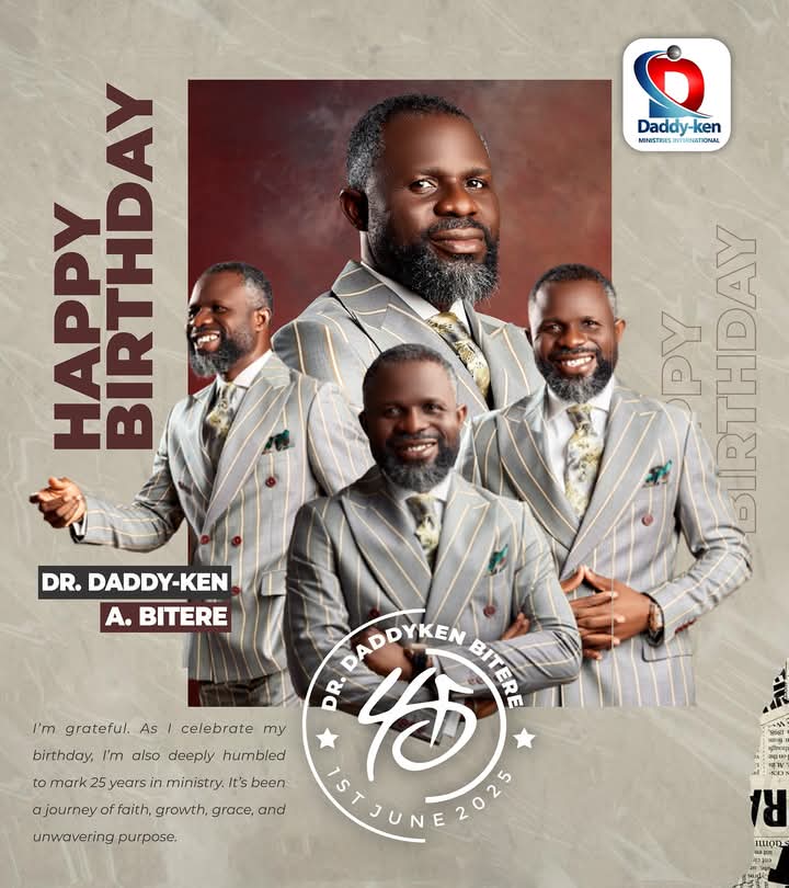 daddykenbitere's tweet photo. As I celebrate my birthday, I’m deeply humbled to mark 25 years in ministry. It’s been a journey of faith, growth, grace, and purpose. Thanks to everyone who has walked this path with me.
#DKMI #Trepa #Refined #DaddyKen #gospel #IHPC #happybirthday #25yearsofministry #45years https://t.co/z0qQrgnEX8