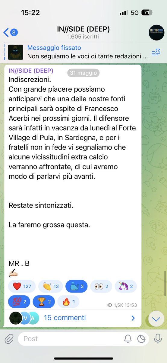 Questo è SPUD.

Questo è fare informazione. Questo è essere dentro. Ma non con fantasie , emoticon e roba ormai superata.

QUESTI È SPUD.

Spalletti: “Acerbi ha rifiutato di indossare la maglia della Nazionale. Ne prendiamo atto ed andiamo  avanti”.