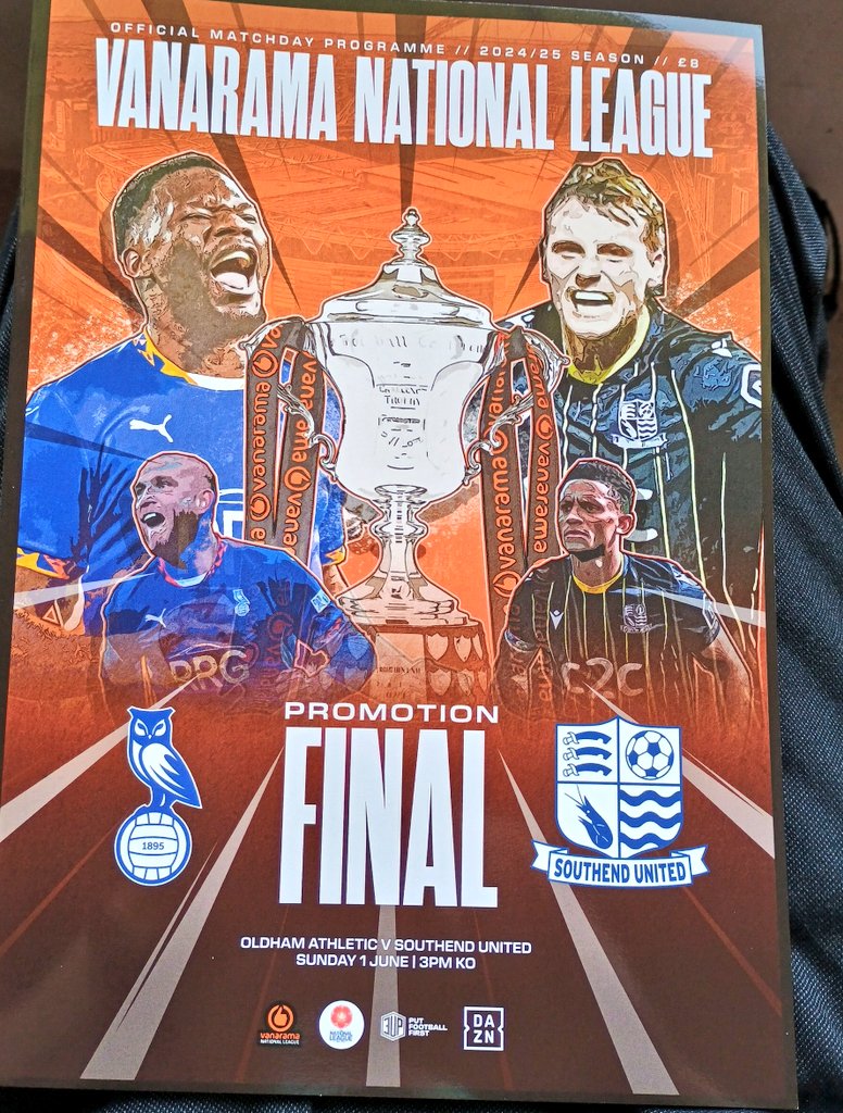 Phil Hiscox (@phiscox46) on Twitter photo June you say ? Football season over ?
Hell no let's get another game in for the season!
National League play off final at Wembley for Oldham v Southend and an £8 <a href="/NLprogs/">Non-League Programmes</a> June you say ? Football season over ?
Hell no let's get another game in for the season!
National League play off final at Wembley for Oldham v Southend and an £8 <a href="/NLprogs/">Non-League Programmes</a>