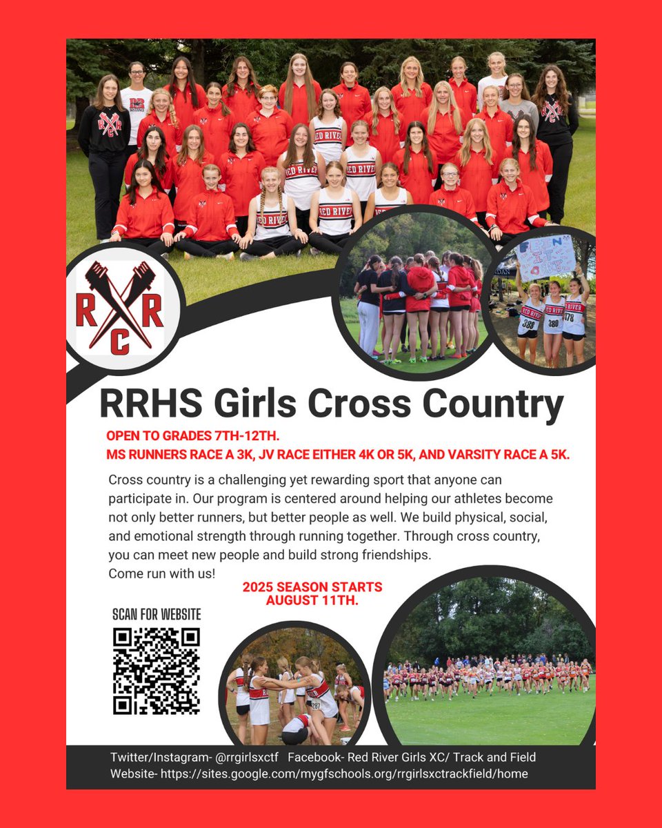 rrgirlsxctf (@rrgirlsxctf) on Twitter photo Summer Running starts June 9th! A perfect way to prepare for RR Girls Cross Country in the fall or any other fall sport! <a href="/RRHSactivities/">Red River High School Activities</a> <a href="/schroederms_gf/">Schroeder MS</a> <a href="/southms_gf/">South Middle School</a>
Link to register: docs.google.com/forms/d/e/1FAI⦠Summer Running starts June 9th! A perfect way to prepare for RR Girls Cross Country in the fall or any other fall sport! <a href="/RRHSactivities/">Red River High School Activities</a> <a href="/schroederms_gf/">Schroeder MS</a> <a href="/southms_gf/">South Middle School</a>
Link to register: docs.google.com/forms/d/e/1FAIβ¦