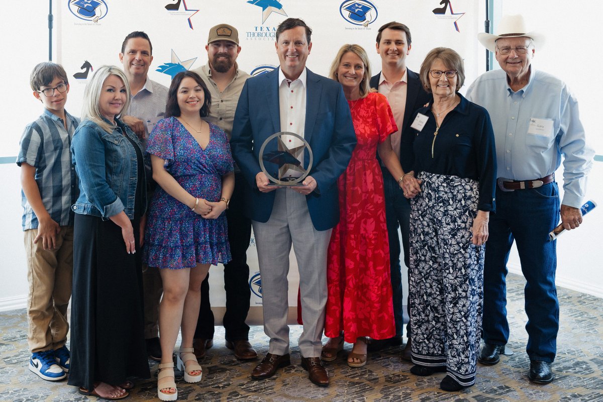 Martha Claussen (@marthaclaussen) on Twitter photo Congrats to <a href="/BryanPettigrew/">Bryan Pettigrew</a> <a href="/SHRP/">Sam Houston Race Park</a>/ <a href="/RetamaPark/">Retama Park</a> fearless leader on receiving the <a href="/TTAtexas/">Texas Thoroughbred</a> Allen Bogan award Saturday, May 31. Bob Bork would be proud! Photo: Olivia Friesen/TTA
@Danielbork <a href="/BigEHouston/">Eric Johnston</a> <a href="/Racingmikeacton/">Mike Acton</a> <a href="/NTamm1215/">Nick Tammaro</a> <a href="/DRFRampellini/">Mary Rampellini</a> <a href="/SeSRacingNews/">StallioneSearch</a> Congrats to <a href="/BryanPettigrew/">Bryan Pettigrew</a> <a href="/SHRP/">Sam Houston Race Park</a>/ <a href="/RetamaPark/">Retama Park</a> fearless leader on receiving the <a href="/TTAtexas/">Texas Thoroughbred</a> Allen Bogan award Saturday, May 31. Bob Bork would be proud! Photo: Olivia Friesen/TTA
@Danielbork <a href="/BigEHouston/">Eric Johnston</a> <a href="/Racingmikeacton/">Mike Acton</a> <a href="/NTamm1215/">Nick Tammaro</a> <a href="/DRFRampellini/">Mary Rampellini</a> <a href="/SeSRacingNews/">StallioneSearch</a>