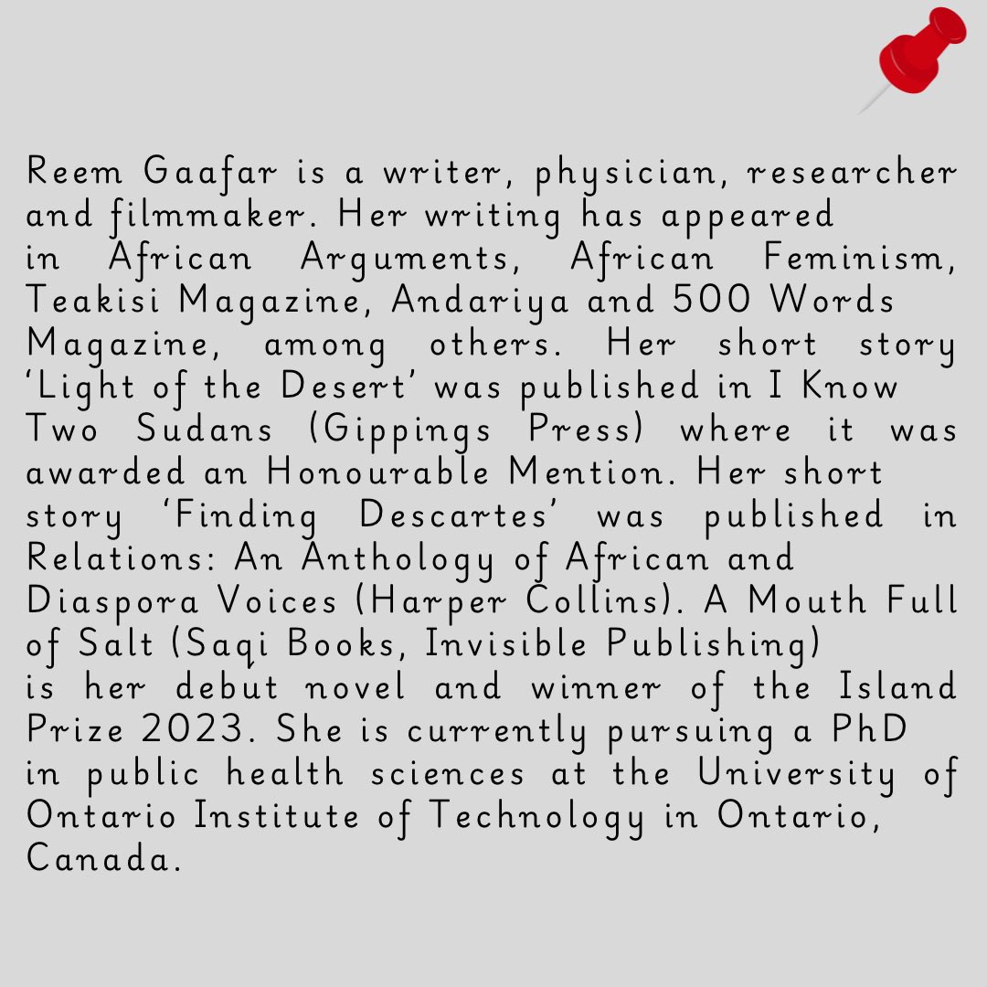 Join us this June as we chat with Sudanese author Reem Gaafar @reemsperspective 📚                                   
                                                                                      Register in advance for this meeting:
us02web.zoom.us/meeting/regist…
