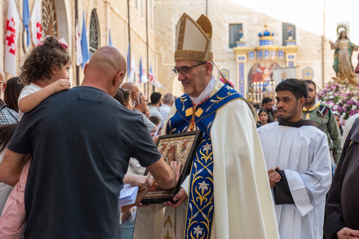 custodiaTS's tweet image. "Cardinal Pierbattista Pizzaballa, fort the Feast of the Visitation, said: 'Our unity is the clearest sign that we belong to Jesus Christ. Let us therefore pray, invoking the intercession of the Holy Spirit: for ourselves, and especially for our brothers and sisters in Gaza.'"