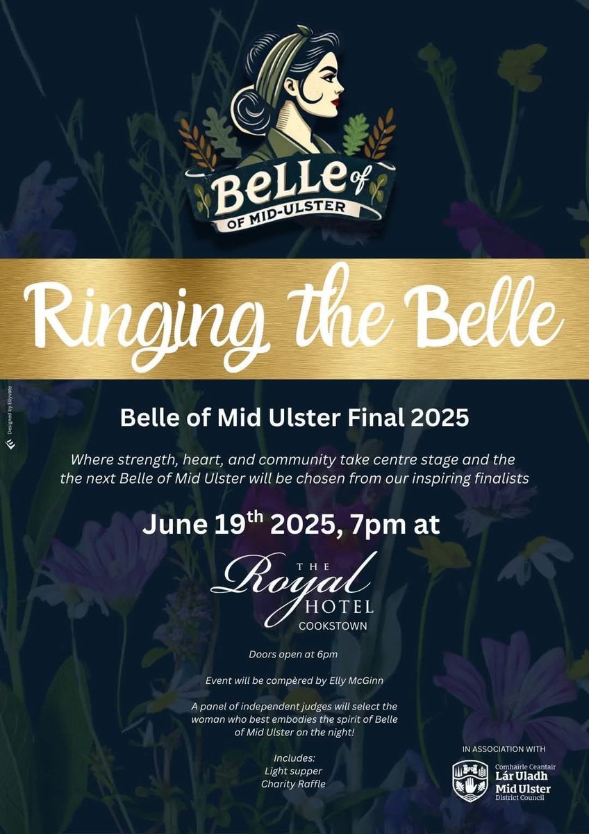 Feeling truly humbled and absolutely delighted at being nominated for this year’s Belle of Mid Ulster. #Grateful for the recognition and opportunity to highlight the voluntary work and fundraising I am so passionate about. Thank you to everyone who supports and believes in me x