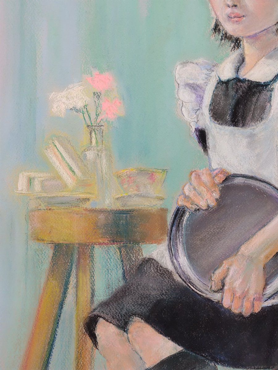 01k3n81321's tweet image. Enjoyed working on this project as usual✨

#pasteldrawing
#portra