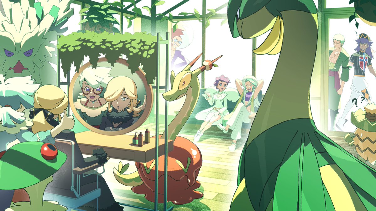 miconomicon's tweet image. Elite 4 Raisa is ready to take on haircut requests and challengers!