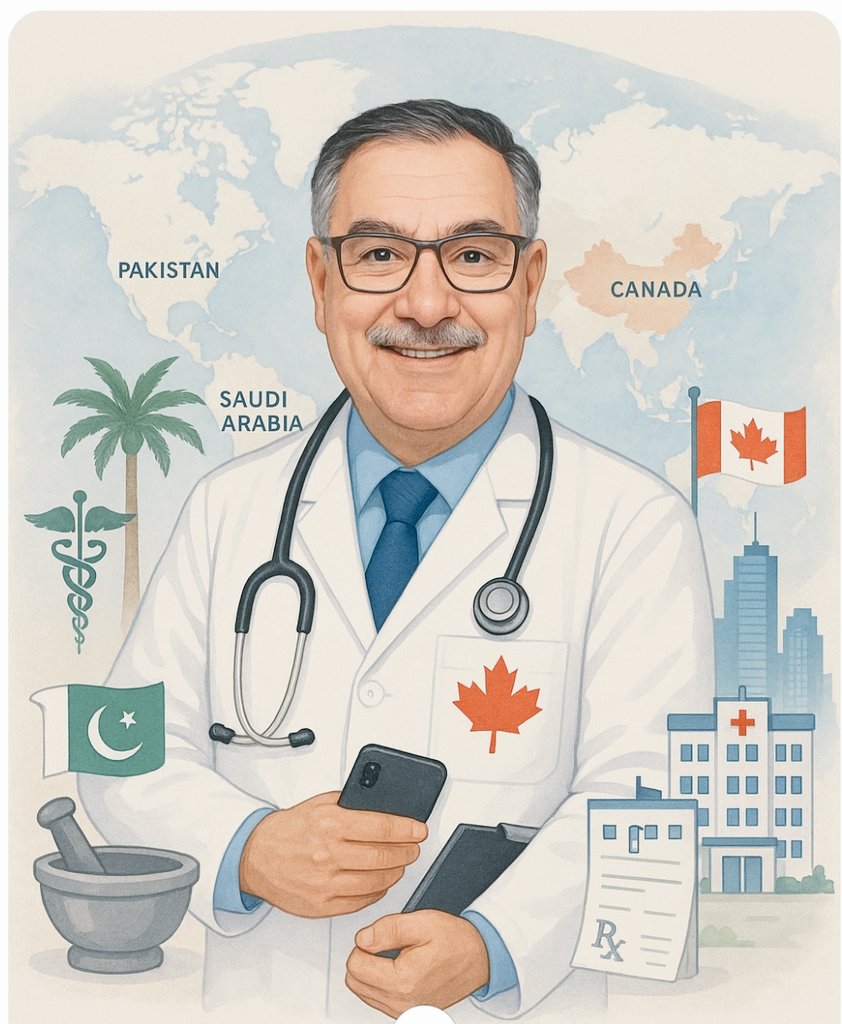 As an international pharmacist, I have had work in #Pakistan 🇵🇰, #SaudiArabia,🇸🇦 #Qatar,🇧🇭, am now in #Canada.🇨🇦  🤲🙂

I acquired knowledge, cultural understanding, professional communication skills.

#nadeemziarph #Pharmacist #PharmacyCanada #IPGs

Photo by ChatGPT