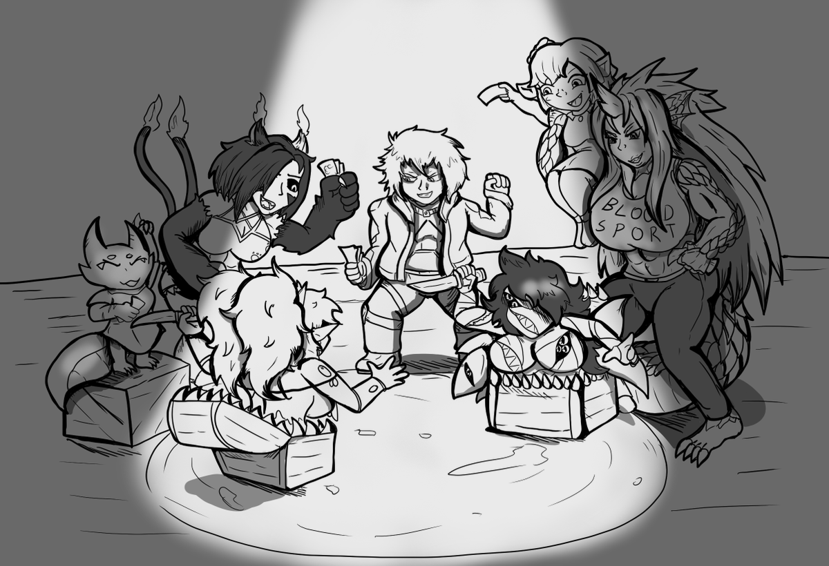 Scrap-paper Coms open (@scrappaper22) on Twitter photo PLACE YE BETS! Back alley mimic brawls between Nicki and <a href="/LTNTBlythe/">Mimic Blythe π¬π§π΄σ §σ ’σ ·σ ¬σ ³σ Ώ</a>
"THRUST PARRY STAB! STAB! STAB! ohohoho she ain't pretty no more"
cameos
<a href="/RaiTheNekomata/">β¨π₯Rai the Nekomataπ₯β¨| Witch Vtuber</a>
<a href="/Aye_Tiik/">Tiik (Comi closed)</a>
<a href="/Bean_GoblinVT/">πΈπ Bean the Goblin πΈπ π arc: StarBean</a>
<a href="/AzuraTheDragon2/">β‘Azura The Azure Dragonβ‘ | πVtuber</a>
<a href="/RealRockysteen/">Rockysteen β°οΈπ | Stone Fist Merc | NOW LIVE2D!</a> PLACE YE BETS! Back alley mimic brawls between Nicki and <a href="/LTNTBlythe/">Mimic Blythe π¬π§π΄σ §σ ’σ ·σ ¬σ ³σ Ώ</a>
"THRUST PARRY STAB! STAB! STAB! ohohoho she ain't pretty no more"
cameos
<a href="/RaiTheNekomata/">β¨π₯Rai the Nekomataπ₯β¨| Witch Vtuber</a>
<a href="/Aye_Tiik/">Tiik (Comi closed)</a>
<a href="/Bean_GoblinVT/">πΈπ Bean the Goblin πΈπ π arc: StarBean</a>
<a href="/AzuraTheDragon2/">β‘Azura The Azure Dragonβ‘ | πVtuber</a>
<a href="/RealRockysteen/">Rockysteen β°οΈπ | Stone Fist Merc | NOW LIVE2D!</a>