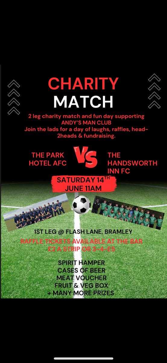 Come and support and get involved. For a great cause! UTP💙 <a href="/FCHandsworthInn/">Handsworth Inn FC</a>