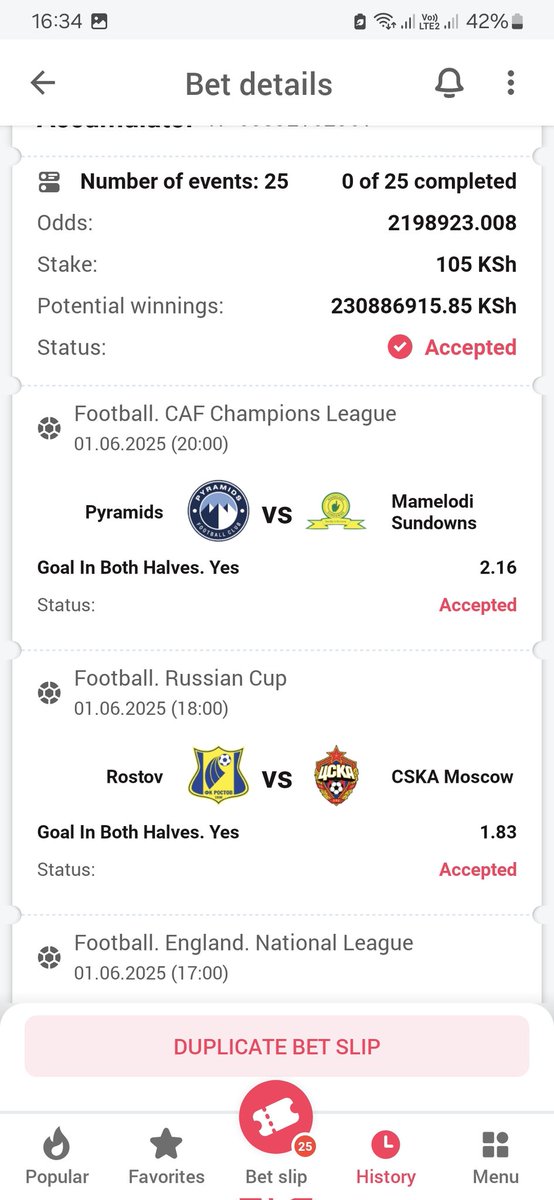 Done With Another Greatness.

2M+ odds.

#Dbbet 

Link&gt;db-bet.co/FESTUSA

Code&gt;  Y7VHP

Edit you can't win 2M odds