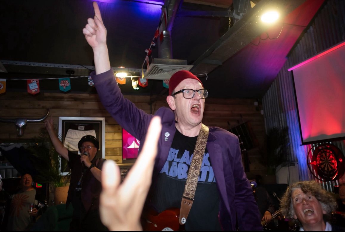 Richard Slater🌹 (@lbvpublisher) on Twitter photo Setting up for a monster afternoon of ska and nonsense <a href="/theroyaldyche/">The Royal Dyche</a> in #Burnley.
Come along and shake a thing with <a href="/blowjangles/">Blowjangles</a>.
First set at 4pm. See you here!
🎷 🥁 🎹 🎙️ Setting up for a monster afternoon of ska and nonsense <a href="/theroyaldyche/">The Royal Dyche</a> in #Burnley.
Come along and shake a thing with <a href="/blowjangles/">Blowjangles</a>.
First set at 4pm. See you here!
🎷 🥁 🎹 🎙️