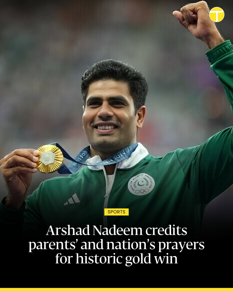 Pakistan’s Arshad Nadeem ended a 52-year gold medal drought for Pakistan at the Asian Athletics Championships, crediting his victory to the prayers of his parents and the nation.

For more: tribune.com.pk/story/2548929/1
#etribune
