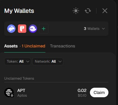 📌 Stargate แจกรีวอร์ดจากแคมเปญ Aptos แล้ว

เชื่อมวอลเลท Aptos จะพบ unclaim รีวอร์ดครับ
stargate.finance

ได้กันเท่าไหร่บ้าง..รวยไม่ไหว 🤣