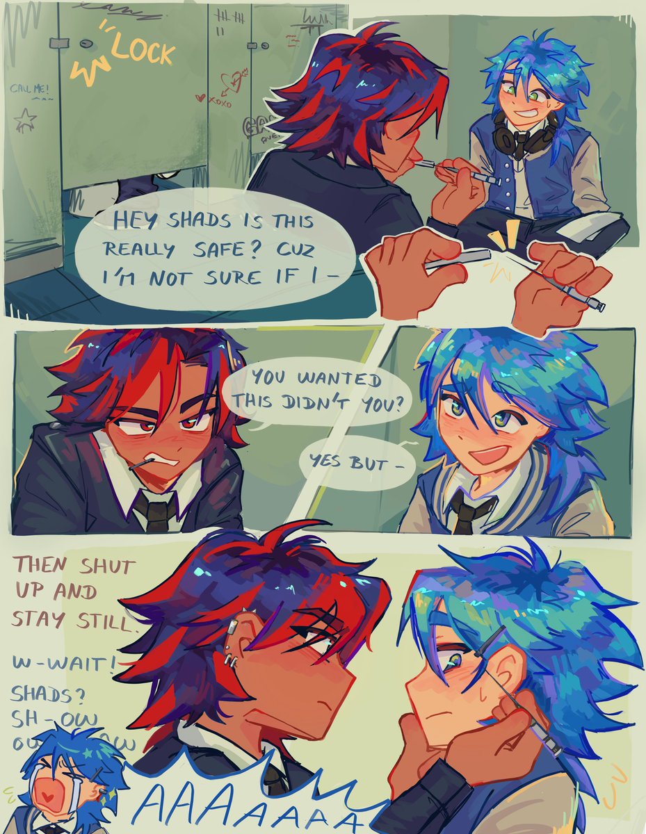 btw Sonic was dying to get that piercing earlier