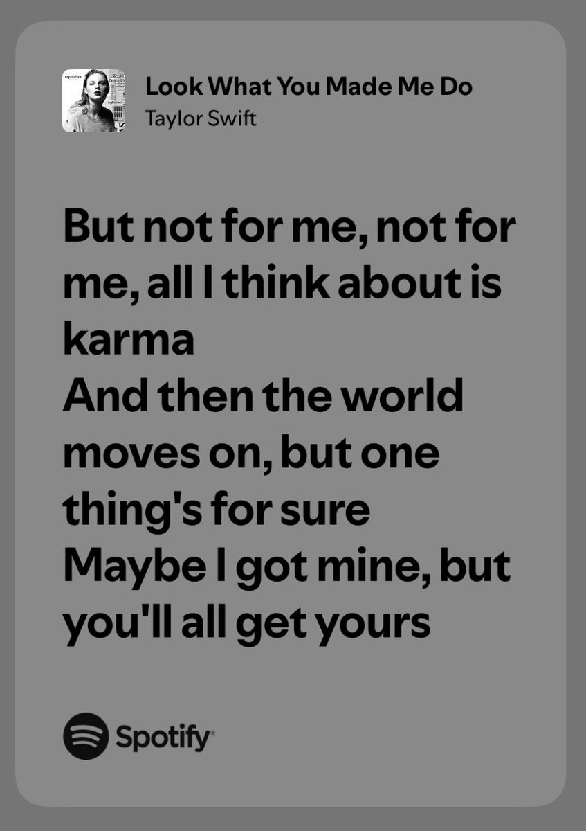 scooter braun, kanye west, kim kardashian, justin bieber idk if karma exists but if it does taylor swift is her absolute favorite person of the whole world