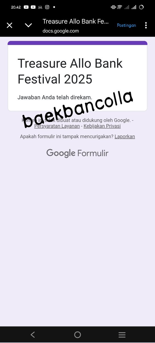 baekbancolla's tweet photo. @ashifamalia Done kak wish me luck, Terima kasih untuk tiketnya 🙏🙏 https://t.co/CmmnIbcs77
