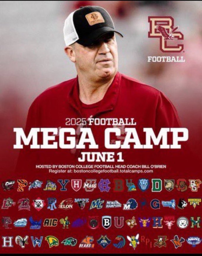 MCharitopoulos's tweet image. Super excited to compete at the Boston college mega camp today!! @Coach_TMcJunkin @_Coach_Hobbs @CoachCuevas78 @CoachW_Edwards @CoachAcq @CoachRenoYale @CoachMikeBlock @CoachMikeWeick @MButlerBCFB @CoachStevensFB @CoachRMcCormack @CoachVBisonHC @CoachTy1906 @FootballBunnell