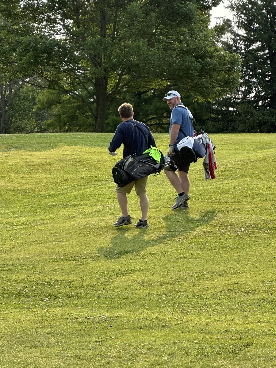 ElmwoodCommish's tweet photo. These two each get one drive down the fairway and are suddenly too good to walk with the other members #dontforgetwhereyoucomefrome https://t.co/VEEHCvXi07
