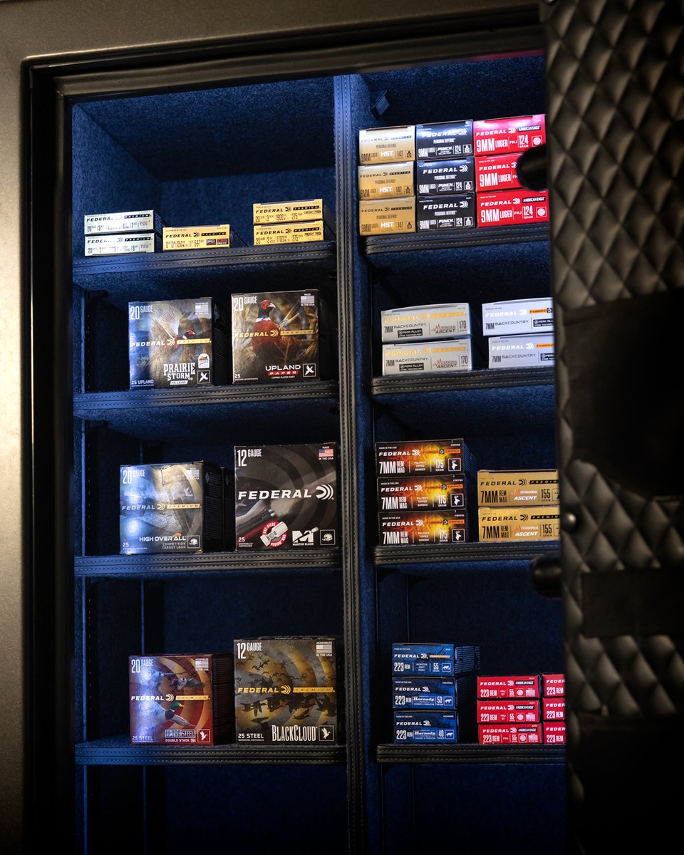 Every round of Federal ammo is built with purpose. In honor of <a href="/NSSF/">NSSF—The Firearm Industry Trade Association</a> Gun Storage Check Week, ensure both your firearms and ammunition are stored with the same respect. #NSSF #FederalPremium