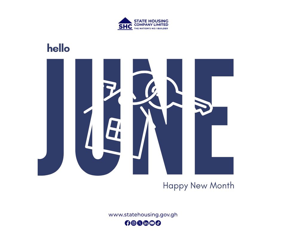 statehousing_gh's tweet image. Happy New Month!
#SHCL
#Statehousingcompanyltd
#Buildingforgenerations
#Shapingcommunities