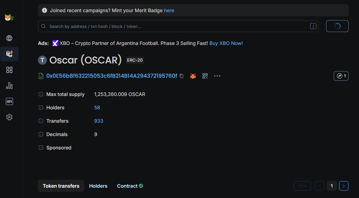 More and more users are discovering the benefits and ease of using <a href="/ShibariumNet/">Shibarium Network</a>, and migrating their tokens. We've just crossed an impressive milestone: over 1 million $OSCAR tokens have now been bridged to Shibarium. 💥

On top of that, over $700 in donations have been made