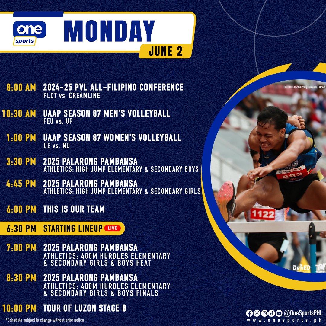 Recap the promising young athletes who shone in the Athletics events of the Palarong Pambansa 2025 this Monday on One Sports! #GameTayo