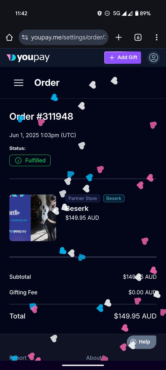 Ahhh fuck yes!! I'm gonna look so hot at Bludfest 😜

Well done, my cock hungry princess ✨