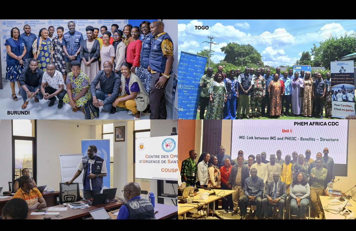 Continuing our journey to build capacity in Africa on public health emergency management. Staff from twenty countries trained. #WHO