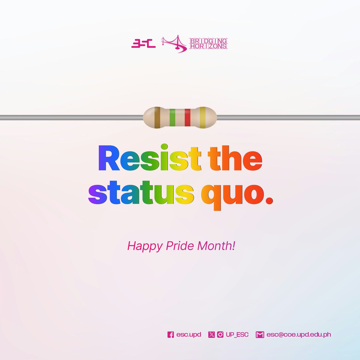 𝐓𝐚𝐲𝐨 𝐚𝐲 𝐧𝐚𝐠𝐦𝐚𝐦𝐚𝐡𝐚𝐥 𝐧𝐚𝐧𝐠 𝐦𝐚𝐥𝐚𝐲𝐚, 𝐝𝐚𝐡𝐢𝐥 𝐚𝐧𝐠 𝐩𝐚𝐠-𝐢𝐛𝐢𝐠 𝐚𝐲 𝐚𝐧𝐲𝐨 𝐧𝐠 𝐩𝐚𝐭𝐮𝐥𝐨𝐲 𝐧𝐚 𝐩𝐚𝐠𝐥𝐚𝐛𝐚𝐧.

May we continue to stand our ground and keep the love flowing. 

#HappyPrideMonth 
#ESC2425