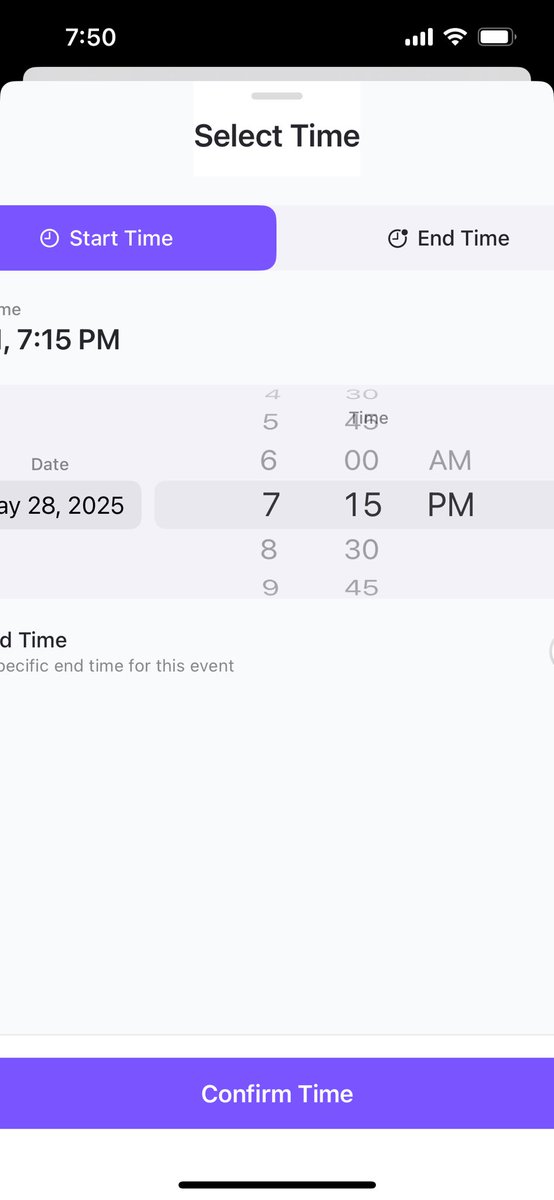 chrishsmith16's tweet image. This is Claude-4 in cursor. I laid out exactly how I wanted the date and time selection modal. This is what it gave me….

I’ve told it to fix the padding three times now and while it says it has, this is still the result.