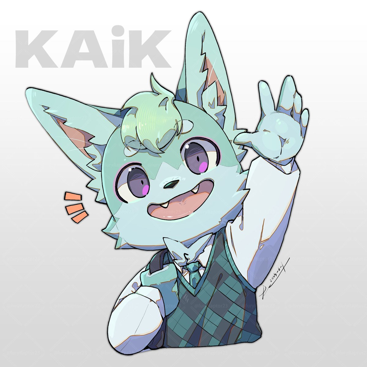 furyRaptor23's tweet image. [Commission] 
Commission for @IkiyoKai 
Highschooler theme✨