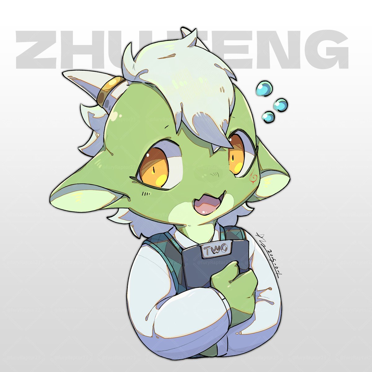 furyRaptor23's tweet image. [Commission] 
Commission for @IkiyoKai 
Highschooler theme✨
