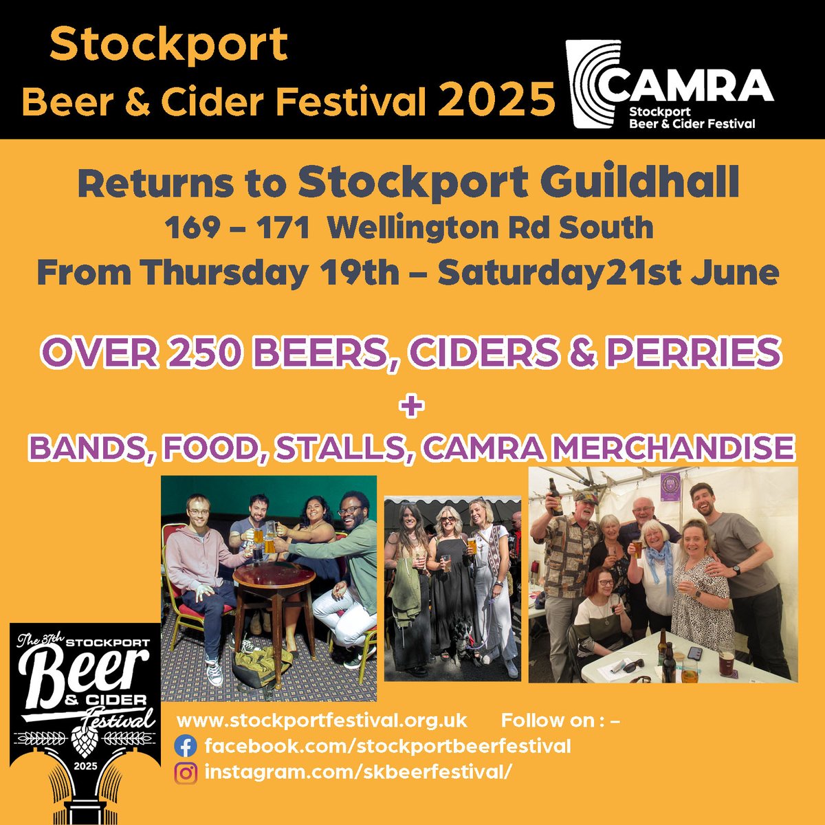 The Stockport Beer &amp; Cider Festival will offer special beers this June; details will be available on the festival website very soon.  Check the ticket tab on the festival website to buy an advance ticket.
stockportfestival.org.uk/?ref=SX