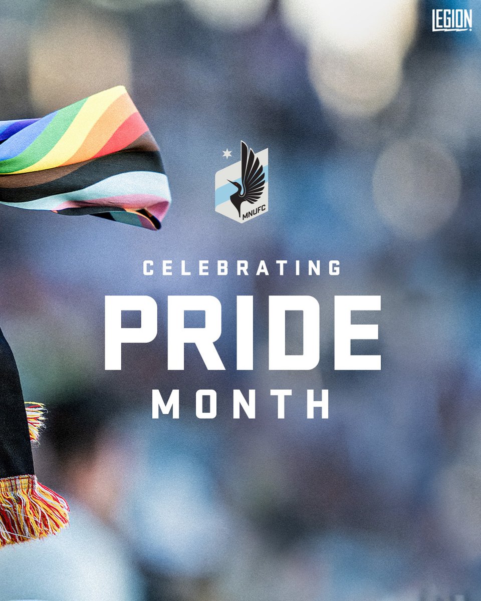MNUFC's tweet image. United 🏳️‍🌈

Stay tuned for more details on all the ways we&apos;re celebrating Pride Month, and join us for our annual Pride Night on June 14 at Allianz Field.