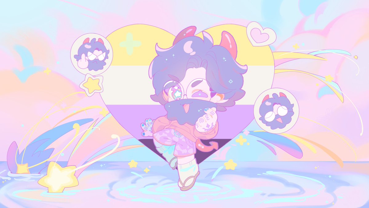 shiny_peso's tweet image. HAPPY PRIDE MONTH FLEET!!! IM PRETTY PRIVATE ABOUT MY PERSONAL LIFE, SO CONSIDER THIS MY FIRST PRIDE COMING OUT🥺

NO MATTER WHAT, MY COMMUNITY WILL ALWAYS BE A SAFE AND WELCOMING PLACE - FOR ALL WALKS OF LIFE TO ENJOY AND FEEL COMFY

LOVE, YOUR NON BINARY PAN FLEET  CAPTAIN😘