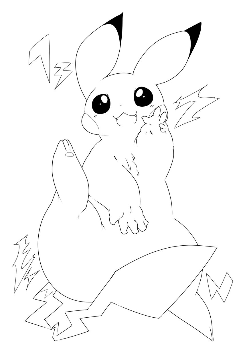 ペン入れ
ピカチュウ 